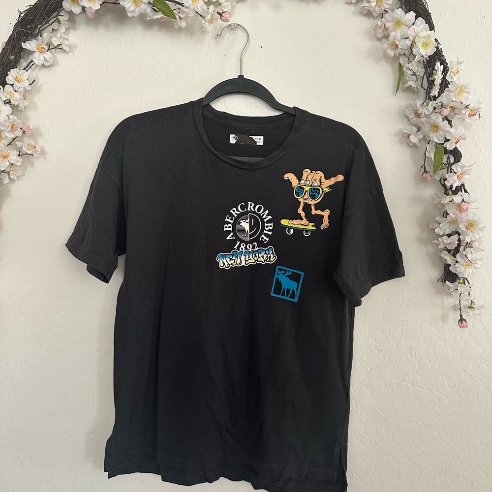 Abercrombie & Fitch Kids Black Graphic Tee